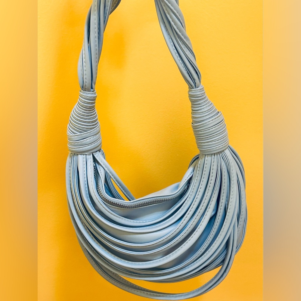 Tubular Style Handbag- Blue